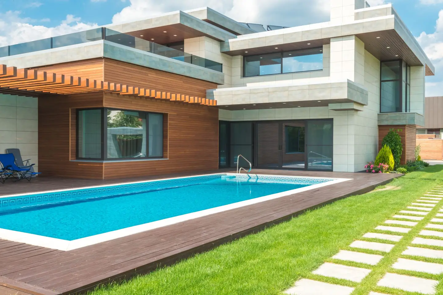 Swimming pool built in Belrose West, NSW